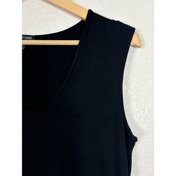 Eileen Fisher Women’s Dress Sz Medium Black Stretch Comfort Minimal Stretch - Picture 3 of 7